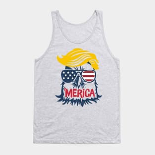 Donald Trump Eagle Merica Funny Vintage Tank Top